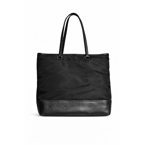 Coach Black Nylon Leather Trim Tote Bag One Size - Picture 2 of 16